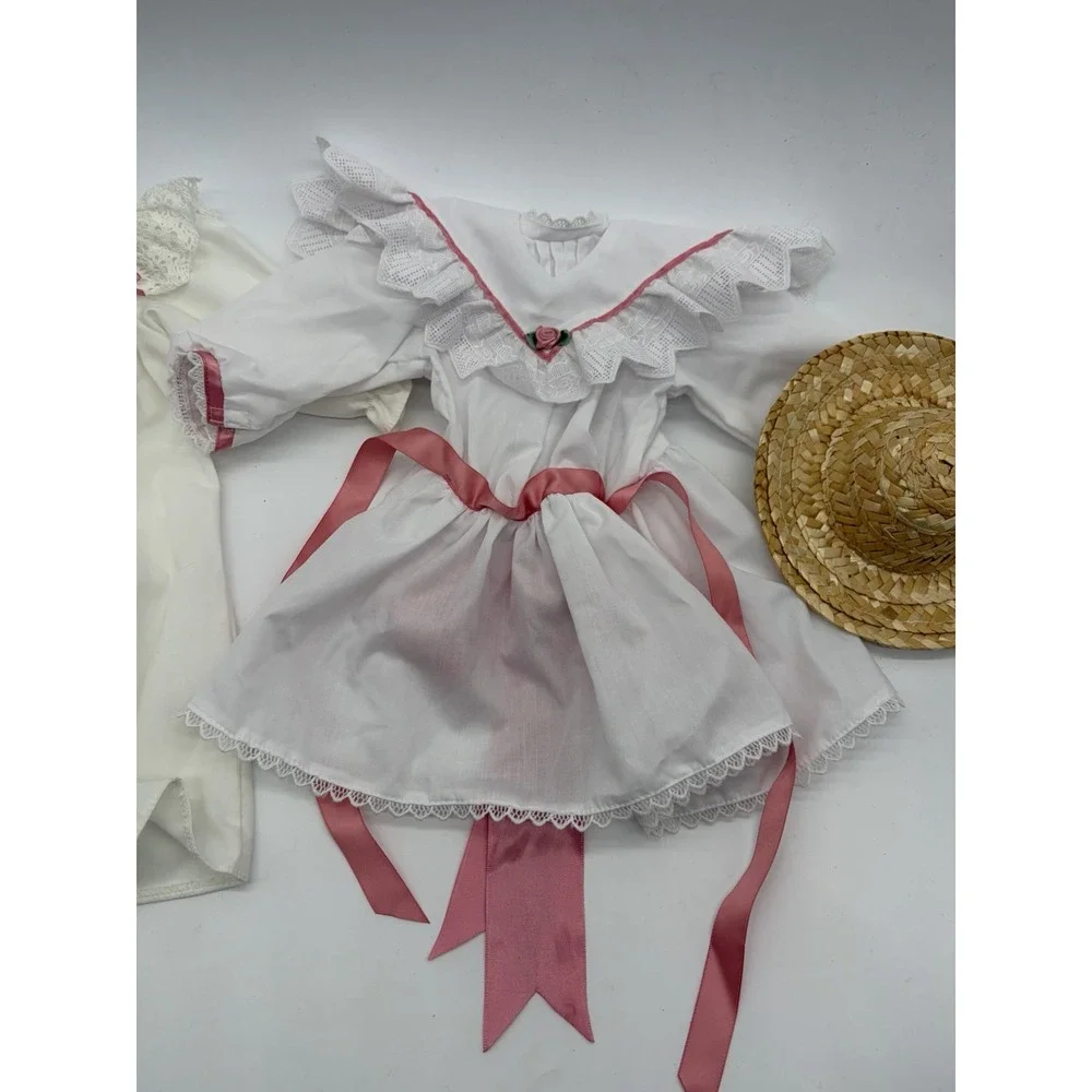 Pleasant Company American Girl Samantha Tea Dress Lacy Nightgown Summer Hat Lot
